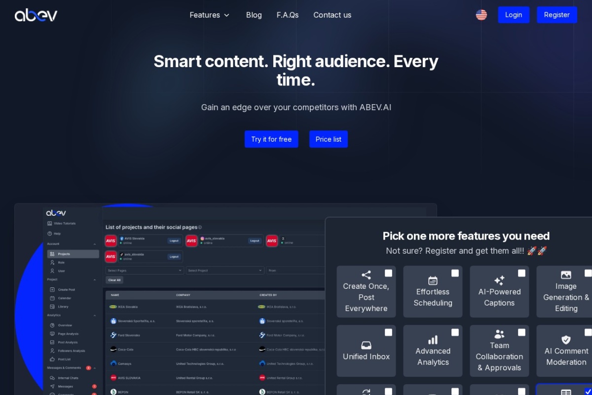 Aperçu du projet ABEV AI