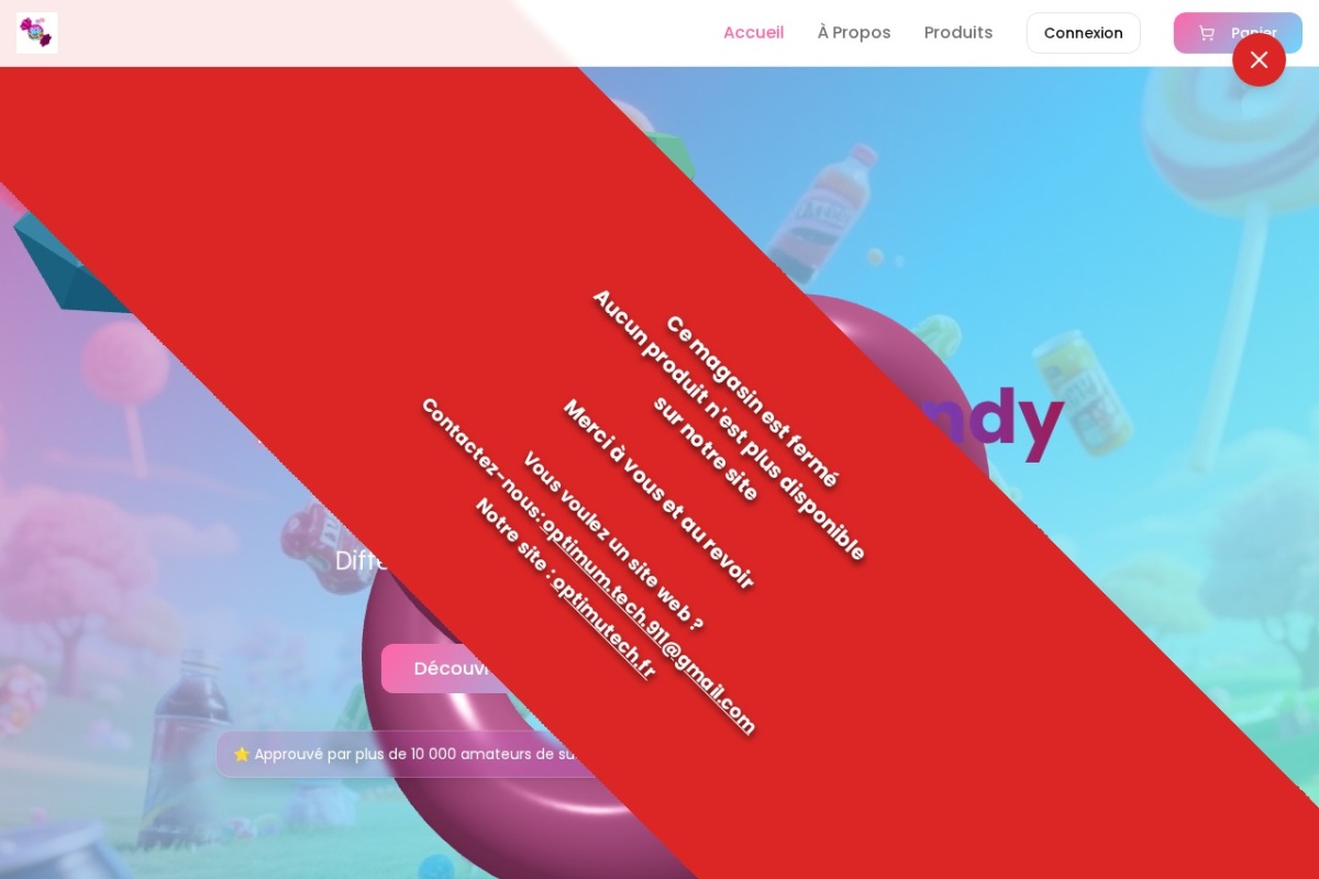 Aperçu du projet CandyPlanet.fr