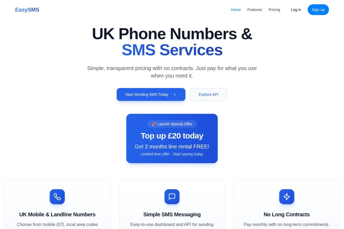 Aperçu du projet EasySMS