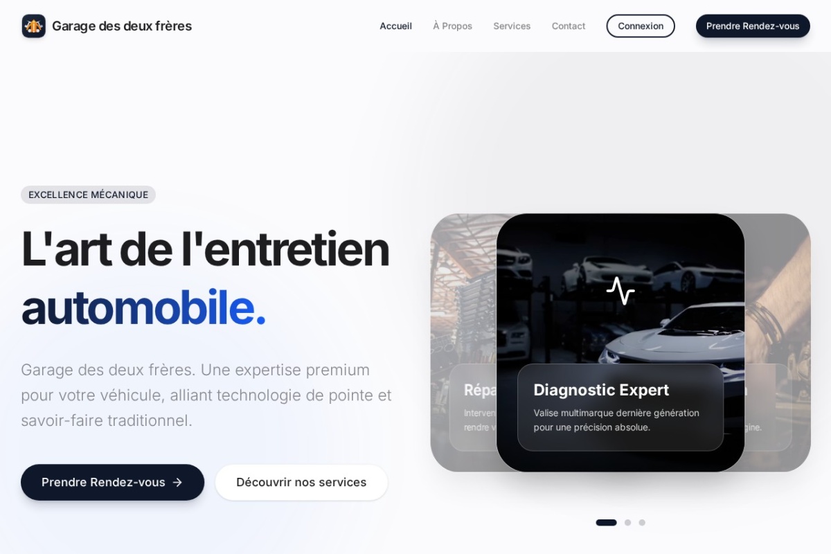 Aperçu du projet Garage des Deux Frères