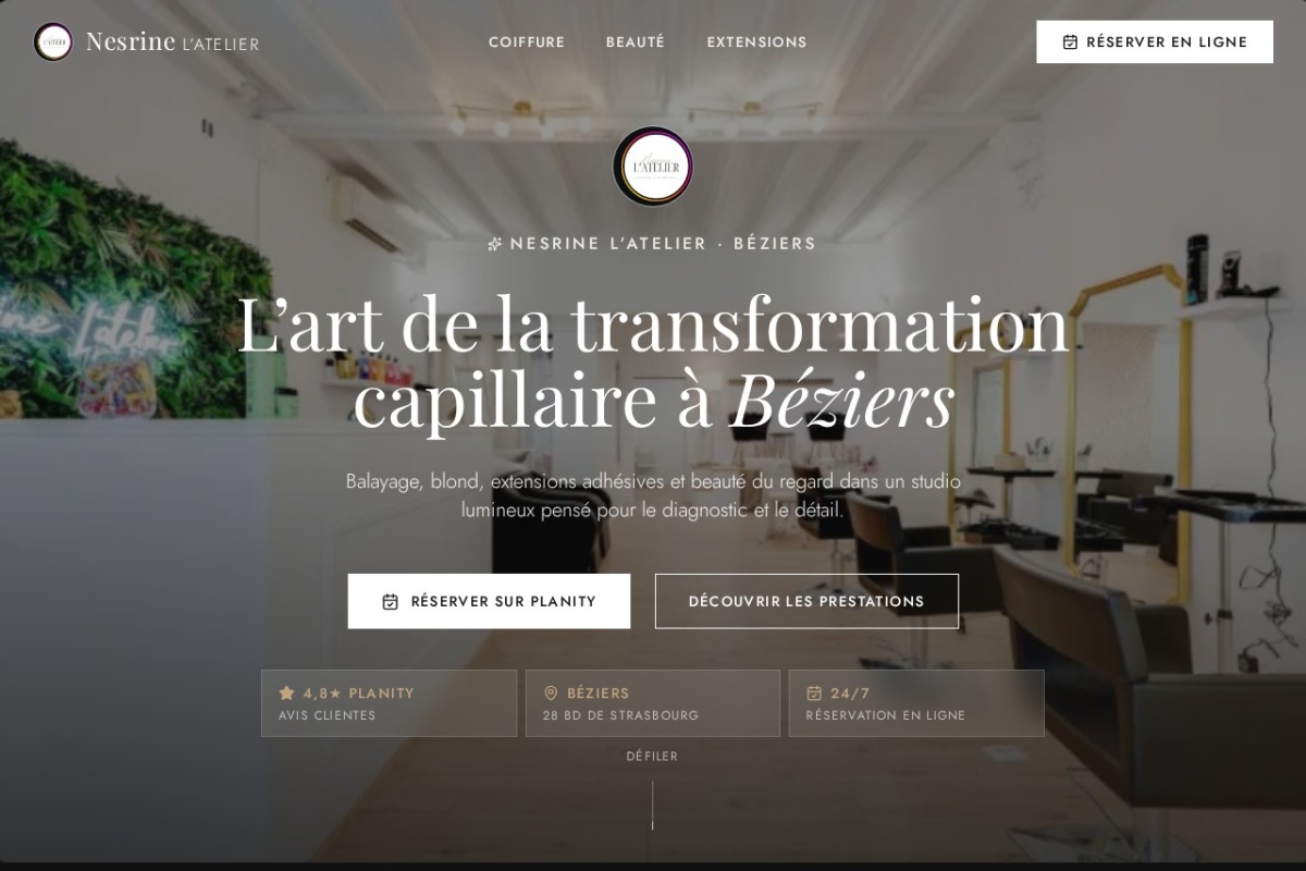 Aperçu du projet Nesrine L’Atelier
